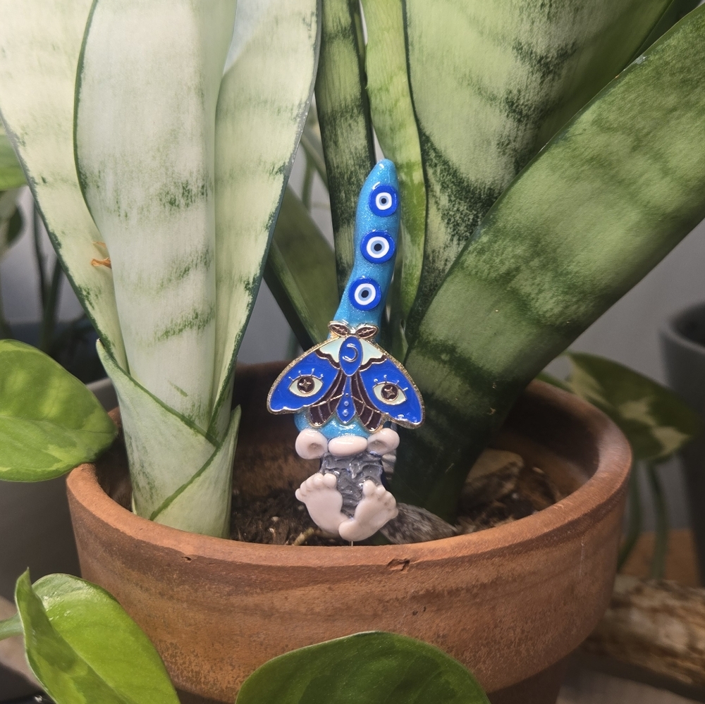 Blue Butterfly Plant Stake